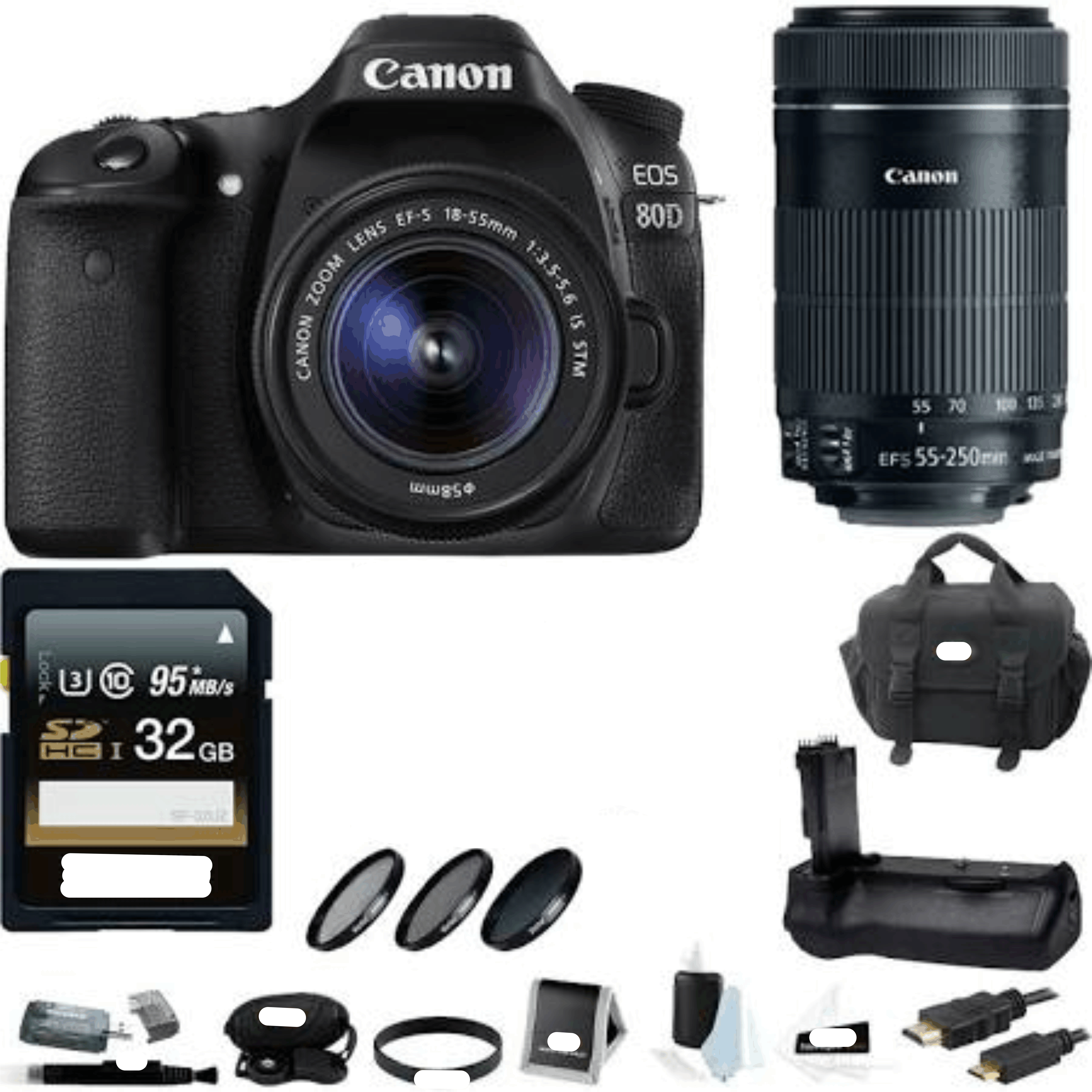 Canon EOS 80D DSLR Camera with 18-55mm & 55-250mm Lenses kit 4