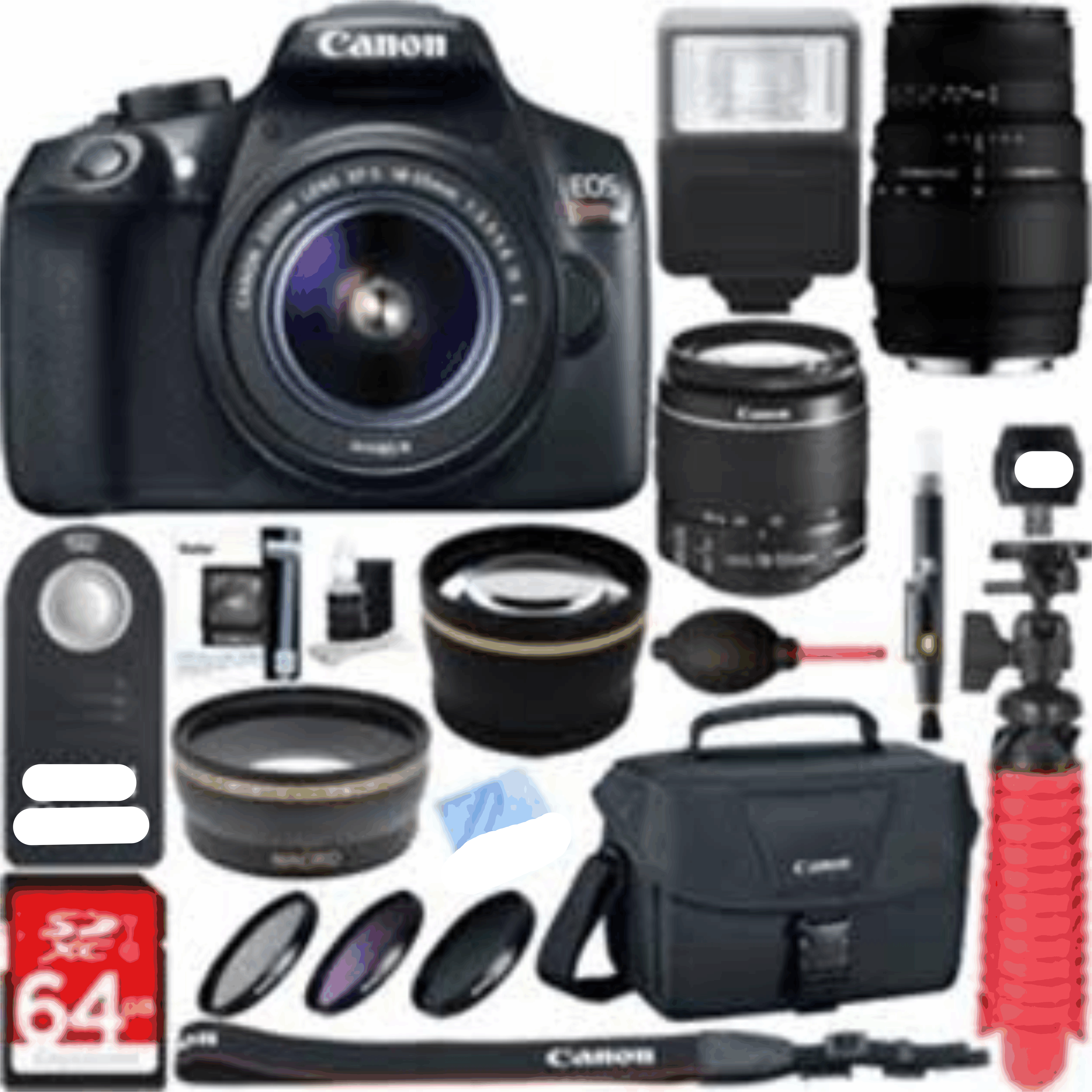 Canon EOS Rebel T6 DSLR Camera with EF-S 18-55mm is II & 70-300mm Lens + Accessory Kit 4