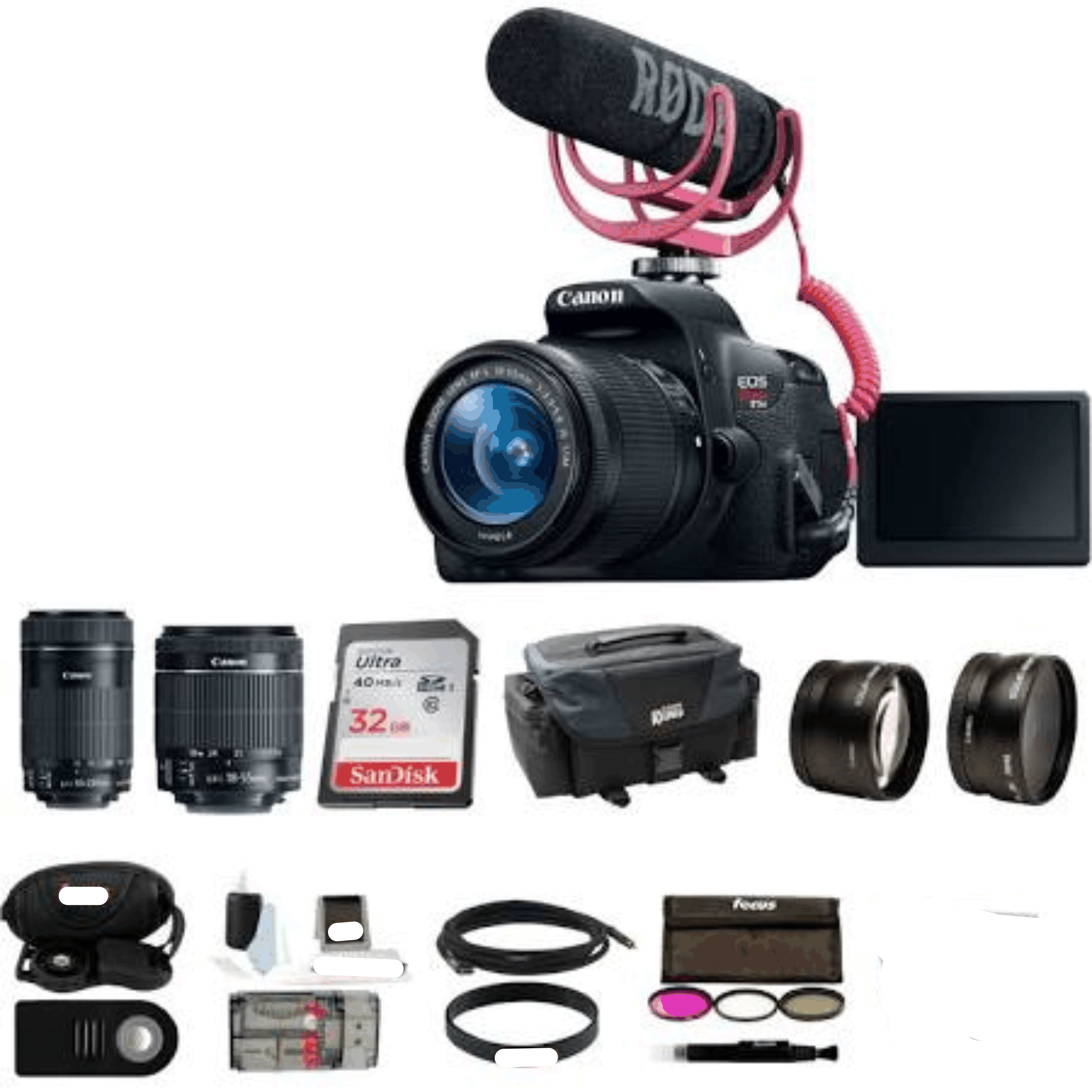 Canon Eos Rebel T5i DSLR Camera with 18-55mm Lens Video Creator Kit 7