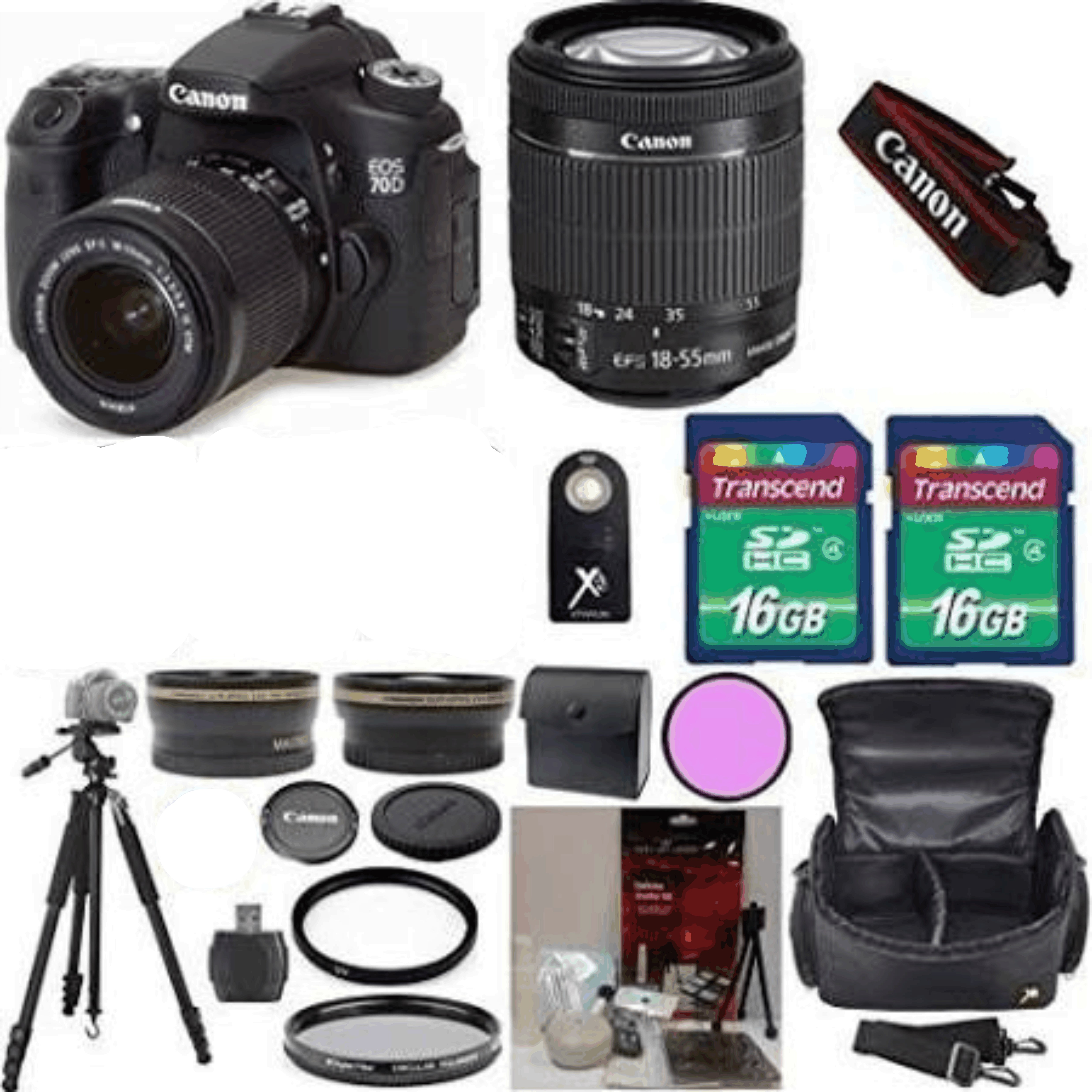 Canon EOS 70D DSLR Camera Body Bundle with Canon 18-55mm kit 8