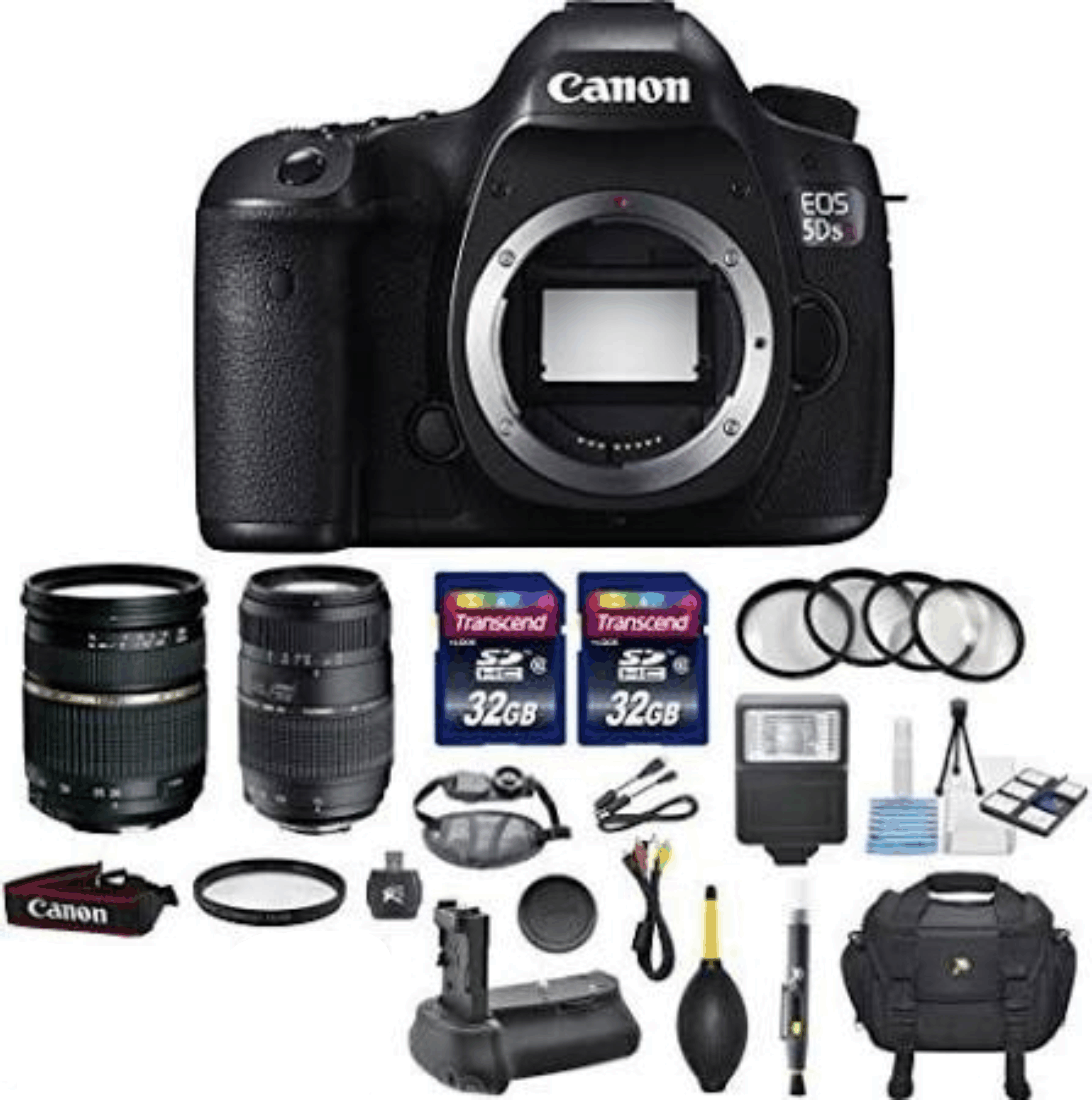 Canon EOS 5DS R Digital SLR with Low-Pass Filter Effect Cancellation Camera Bundle with Tamron AF 28-75mm f/2.8 Autofocus Lens & Tamron Auto Focus KIT 9