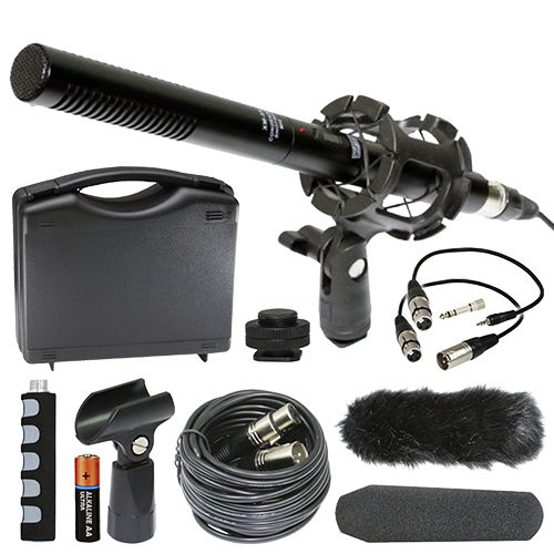 Professional Condenser Shotgun Video DSLR Broadcast Microphone Kit For Canon