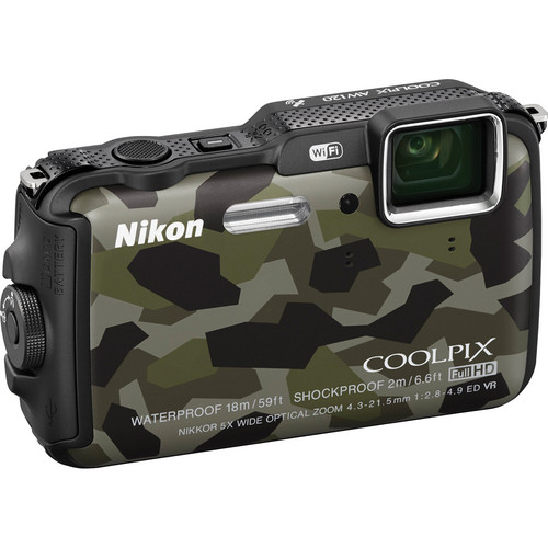  Nikon COOLPIX AW120 Waterproof Digital Camera (Camouflage) 