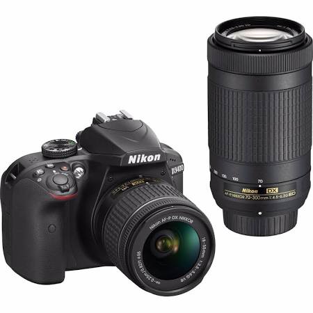 Nikon D3400 24.2MP DSLR Camera with 18-55mm and 70-300mm Lenses