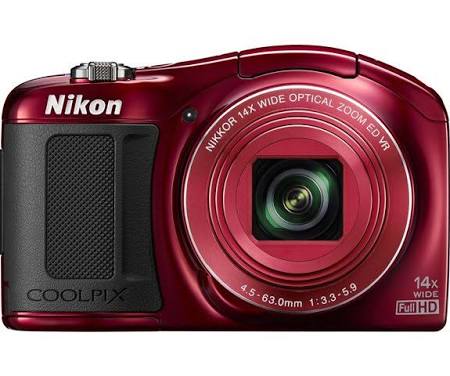 Nikon Coolpix L620 18.1 MP Compact Digital Camera - Red