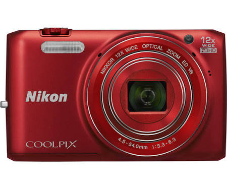 Nikon Coolpix S6800 16.0 MP Compact Digital Camera - Red