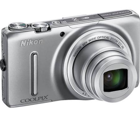 Nikon Coolpix S9500 18.1 MP Compact Digital Camera - 1080p - Silver