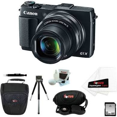  Canon PowerShot G1 X Mark II Digital Camera with 32GB Deluxe Accessory Kit 