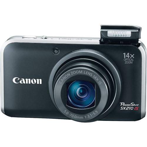 Canon PowerShot SX210 IS 14.1 Digital Camera (Black) 