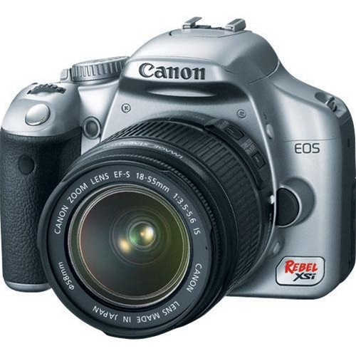 Canon EOS Digital Rebel xSi (EOS-450D), 12.2 Megapixel, SLR Digital Camera Body  (SILVER) With 18-55mm IS Lens