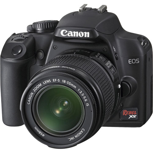 Canon EOS Rebel XS (a.k.a. 1000D) 10MP SLR Digital Camera with Canon EF-S 18-55mm IS Lens (Black) 